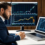 A professional actuary, fully clothed in a modest business suit, seated at a modern desk in a high-tech office. Holographic data visualizations, complex financial models, and code lines (Python/R) are displayed around them, emphasizing Big Data analysis and AI integration. The subject is focused and engaged with the technology. safe for work, appropriate content, professional, perfect anatomy, correct proportions, natural pose, well-formed hands, proper finger count, natural body proportions, high-quality photograph, ultra-realistic.