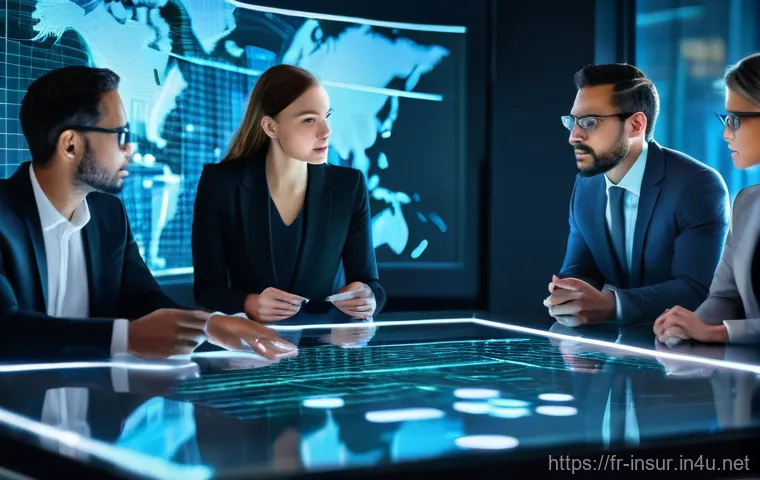 보험계리사와 글로벌 보험 규제 - **Prompt:** A diverse, professional actuary, mid-30s, male or female, wearing a smart-casual blazer ...