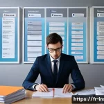 보험계리사와 보험 계약서 해석 - **Prompt 1: Deciphering Insurance Jargon**
    "A young professional, appearing slightly overwhelmed...